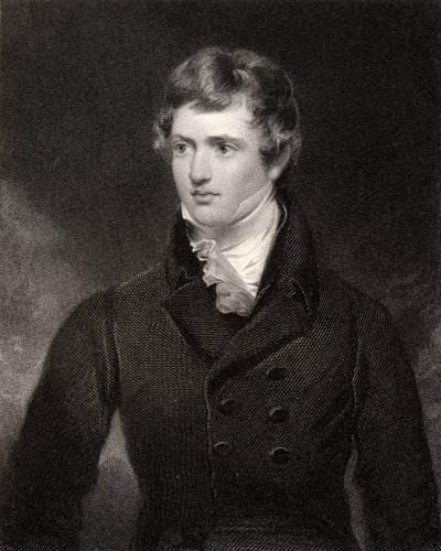 Edward George Geoffrey Smith Stanley, engraved by H. Robinson, from 