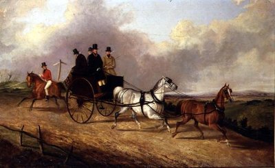 Gentlemen in a Horse Drawn Buggy by George Henry Laporte