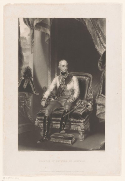 Portrait of Francis II Joseph Charles, Holy Roman Emperor (Francis 1st Emperor of Austria) by George Henry Phillips