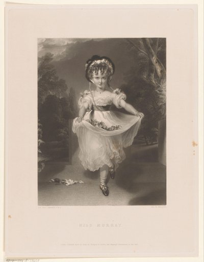 Portrait of Louisa Georgina Augusta Anne Murray, Miss Murray (title on object) by George Henry Phillips