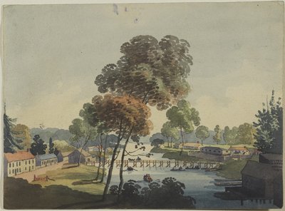 Village of Chippawa near the Falls of Niagara by George Heriot