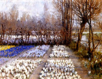 A Crocus Field in Spring, c.1889 by George Hitchcock