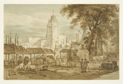 St Mary Redcliffe Church from Welsh Back by George Holmes