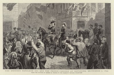 The Emperor Napoleon III and the Prince Consort at Boulogne by George Housman Thomas