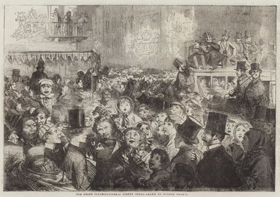 The Peace Illuminations, a Street Scene by George Housman Thomas