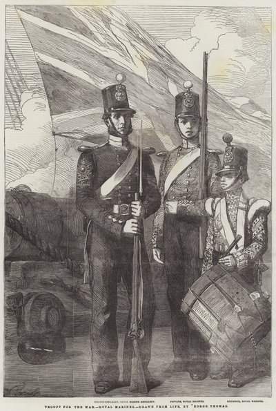 Troops for the War, Royal Marines by George Housman Thomas
