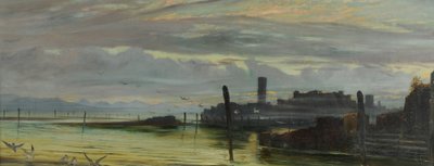 Twilight in the Lagoons near Venice by George Howard