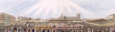 View of the Coronation Procession of King George IV from Westminster Hall to the Abbey, 19th July 1821 by George Humphrey