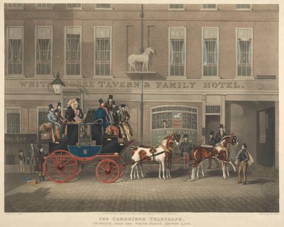 Coaching: The Cambridge Telegraph, Starting from the White Horse by George Hunt