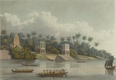 Hindoo Pagodas Below Barrackpore on the Ganges by George Hunt
