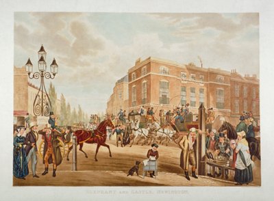 The Elephant and Castle Inn, Newington Butts, Southwark, London by George Hunt