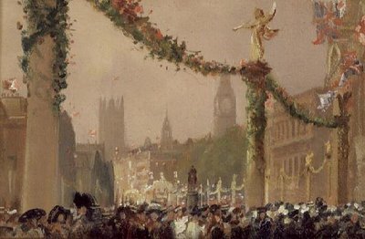 Decorations in Whitehall for the Coronation of King George V by George Hyde Pownall