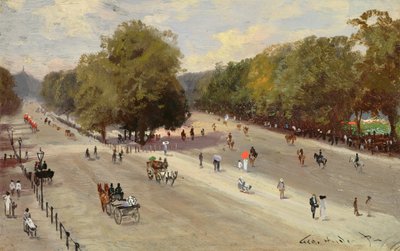 Rotten Row, Hyde Park Corner by George Hyde Pownall