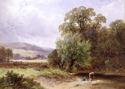 A Brook near Barrow by George II Turner