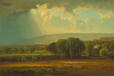 Harvest Scene in the Delaware Valley, 1867 by George Inness