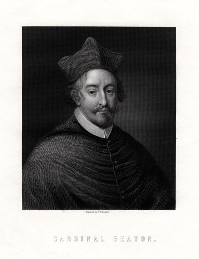 Cardinal David Beaton, Scottish cardinal and Archbishop of St Andrews by George J. Stodart