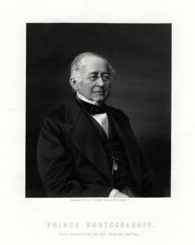 Prince Gorchakov, Russian diplomat, 19th century by George J. Stodart