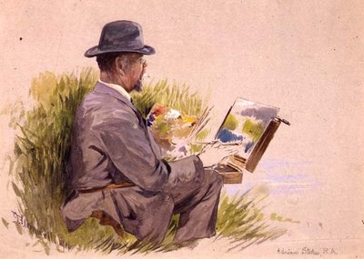 Adrian Stokes, R.A. at Work by George Jackson Flemwell