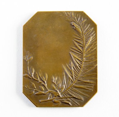Octagonal plaque by George James Frampton