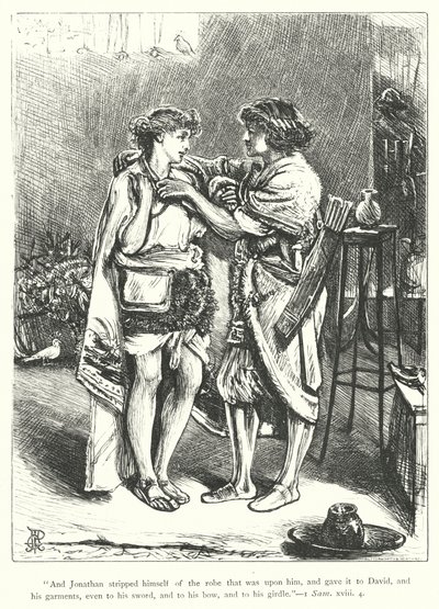 David and Jonathan by George John Pinwell