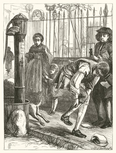 Illustration for Elegy, On the Death Of A Mad Dog by George John Pinwell
