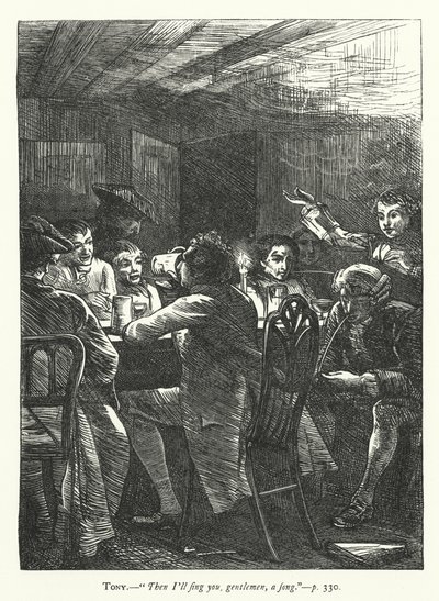 Illustration for She Stoops To Conquer by George John Pinwell