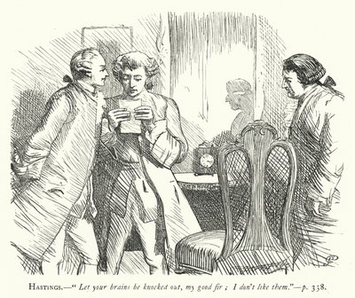 Illustration for She Stoops To Conquer (engraving) by George John Pinwell
