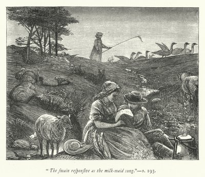 Illustration for The Deserted Village by George John Pinwell