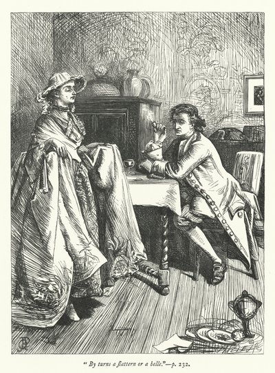 Illustration for The Double Transformation (engraving) by George John Pinwell