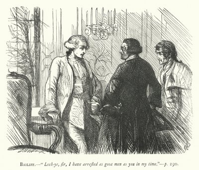 Illustration for The Good-Natured Man by George John Pinwell