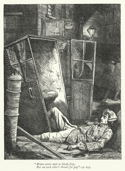 Illustration for The Logicians Refuted (engraving) by George John Pinwell
