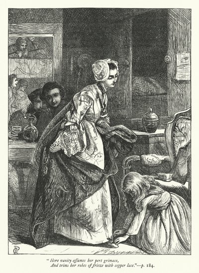 Illustration for The Traveller by George John Pinwell