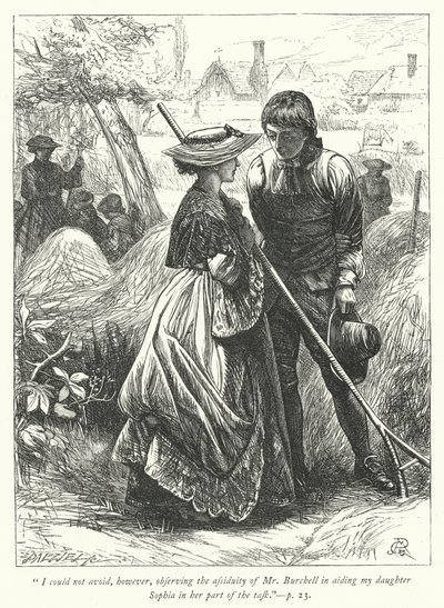 Illustration for The Vicar of Wakefield by George John Pinwell