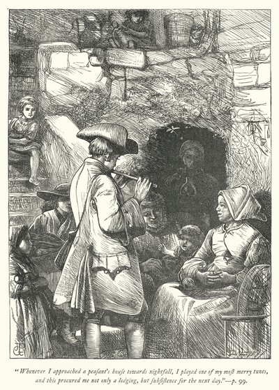 Illustration for The Vicar of Wakefield by George John Pinwell