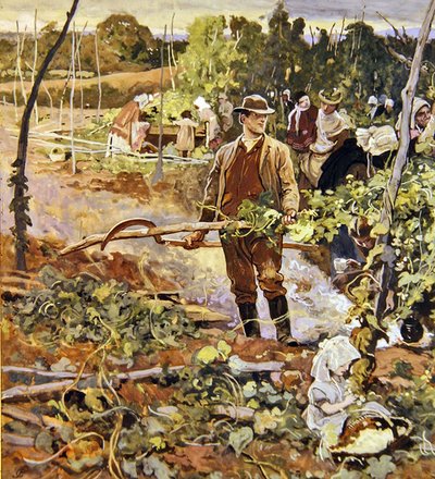 The Gleaners by George John Pinwell
