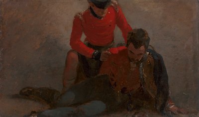 A 42nd Highlander Attending a General of the 7th Hussars: A Study for 