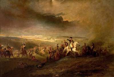 Napoleon Leaving the Field of Waterloo on 18th June 1815 by George Jones