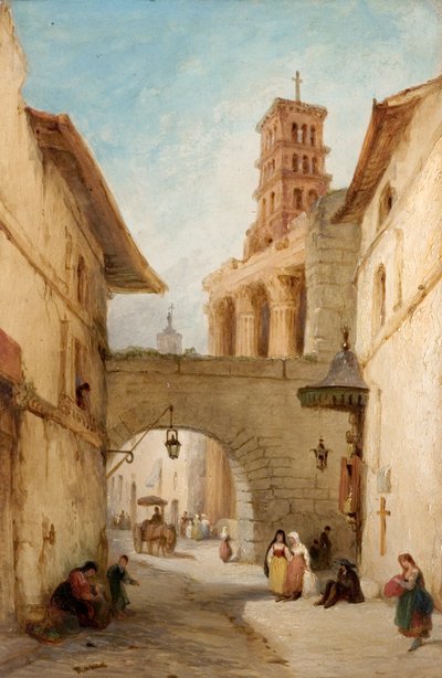 View in Rome, Italy, the Forum of Nerva by George Jones