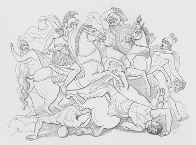 Battle Of The Lake Regillus by George Junior Scharf