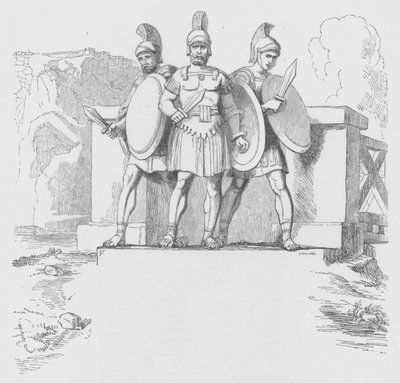 The Three Stood Calm And Silent by George Junior Scharf