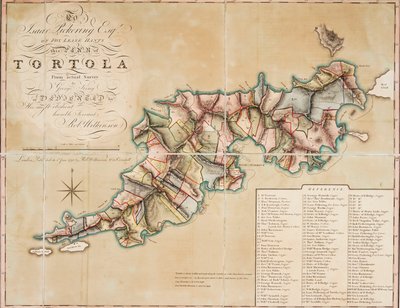 Plan of Tortola from Survey by George King by George King