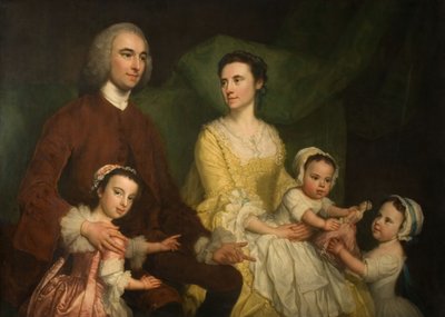 Dr. Samuel Wathen with His Wife and Children by George Knapton