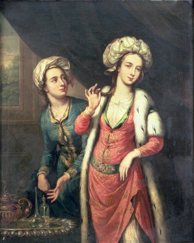 Portrait of a Lady thought to be Lady Mary Wortley Montagu by George Knapton