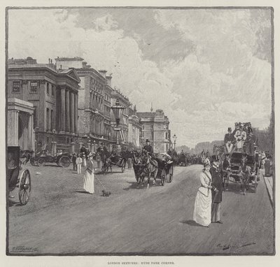 London Sketches, Hyde Park Corner by George L. Seymour