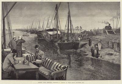 Sending Home Christmas Greetings, a Sketch at Wady Halfa by George L. Seymour