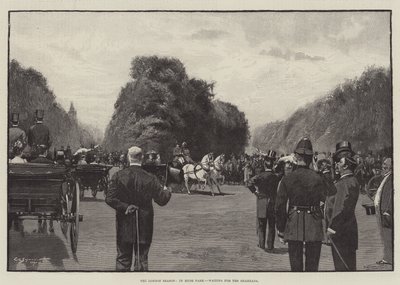 The London Season, in Hyde Park, Waiting for the Shahzada by George L. Seymour