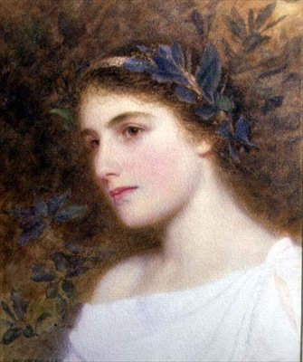 Girl with Laurel Headband by George Lawrence Bulleid