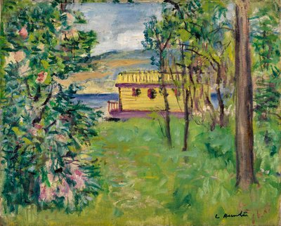 Houseboat, Loch Lomond, c.1924-31 by George Leslie Hunter