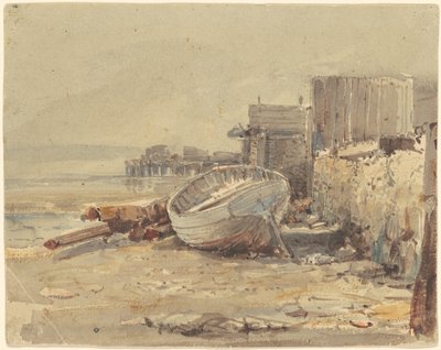 Beached Vessel, c.1880 by George Loring Brown