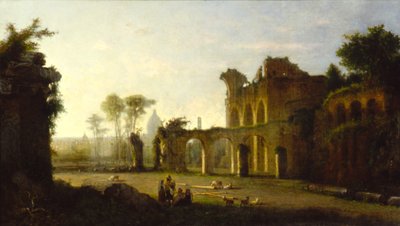 View of the Temple of Peace in the Roman Forum by George Loring Brown